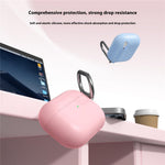Til AirPods Pro 3 silikonecover 2,3 mm hovedtelefonbeskyttelsescover med karabinhage