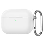 Til AirPods Pro 3 silikonecover 2,3 mm hovedtelefonbeskyttelsescover med karabinhage