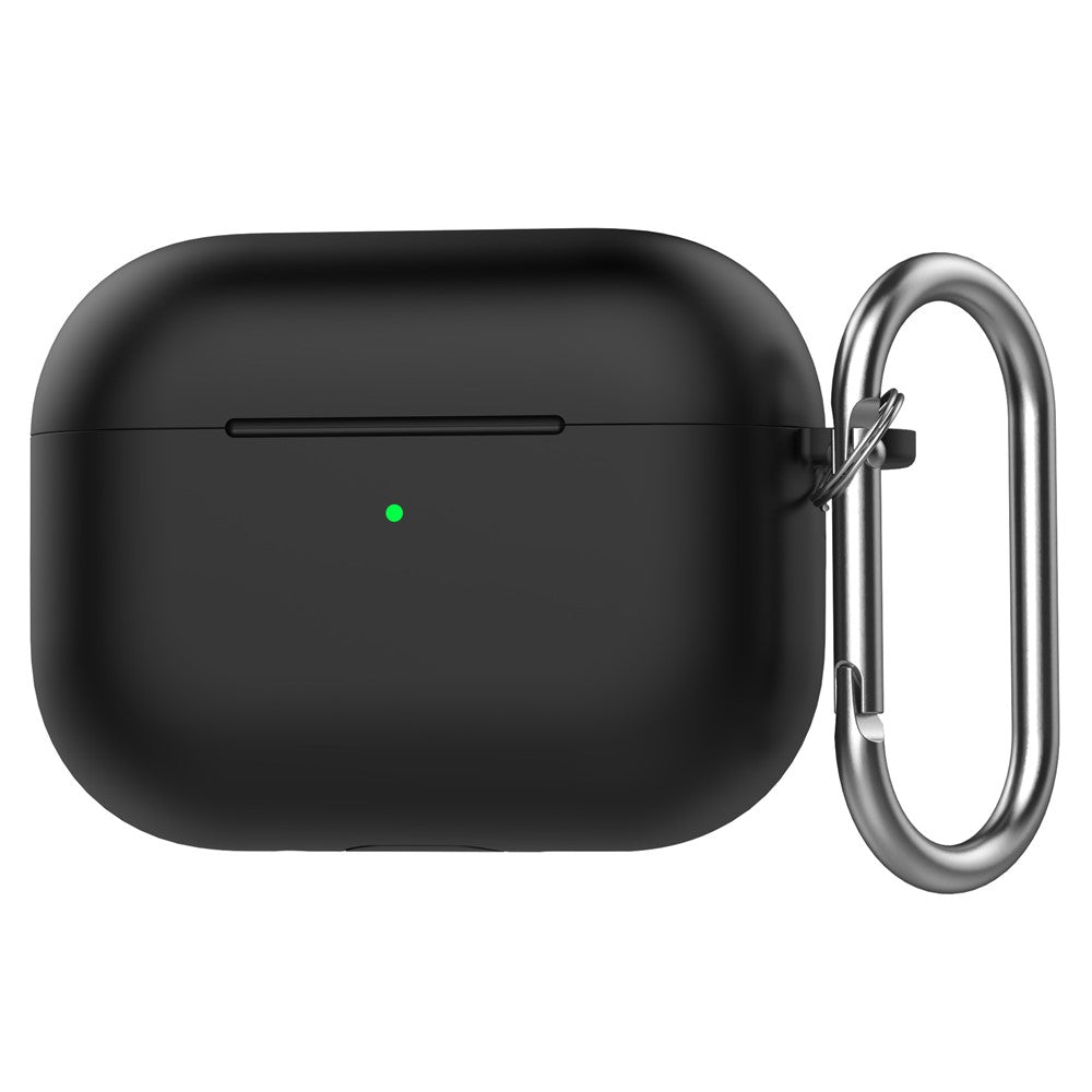 Til AirPods Pro 3 silikonecover 2,3 mm hovedtelefonbeskyttelsescover med karabinhage