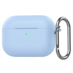 Til AirPods Pro 3 silikonecover 2,3 mm hovedtelefonbeskyttelsescover med karabinhage