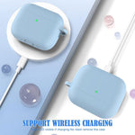For AirPods Pro 3 Silicone Case Earphone Cover with Carabiner / Cleaning Pen