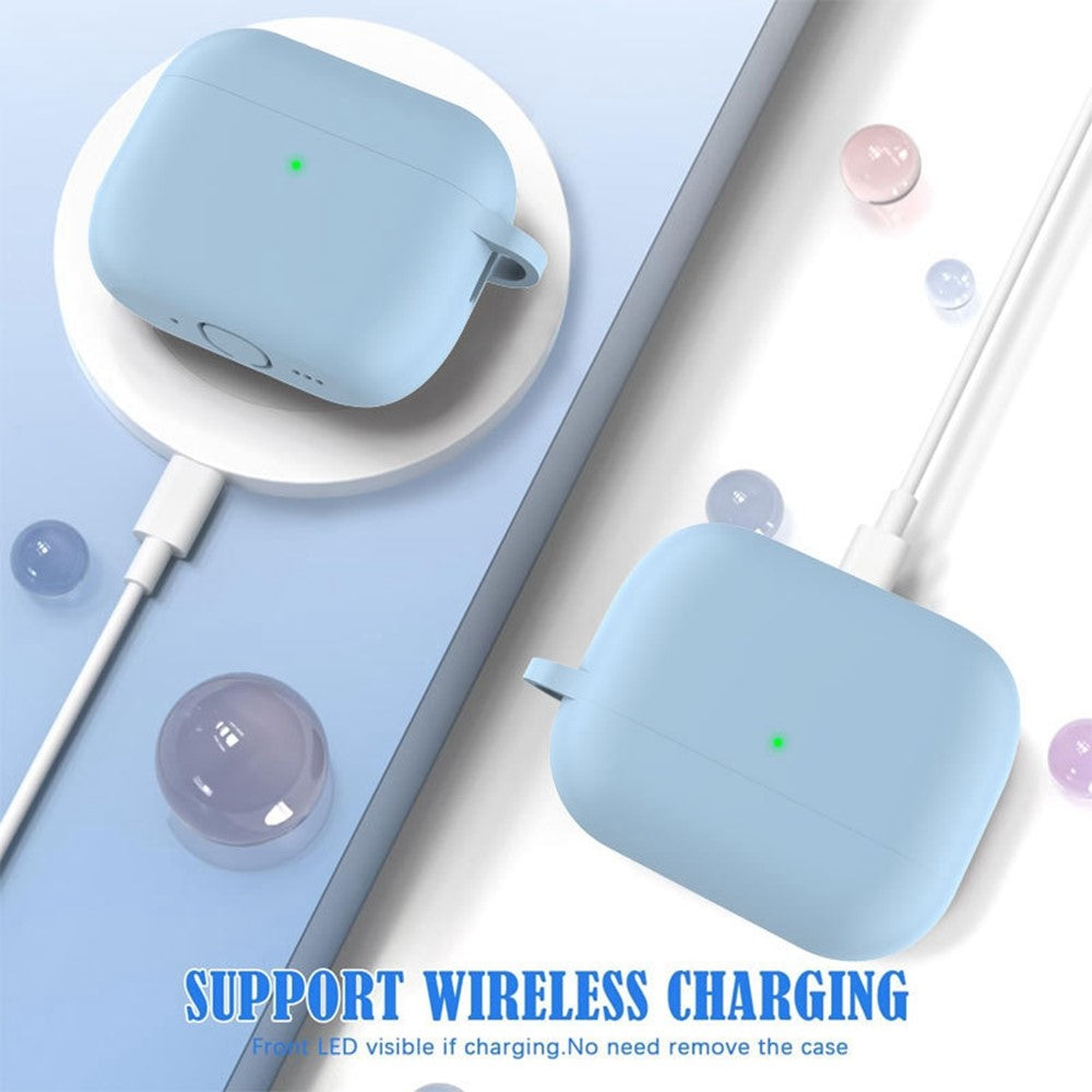 For AirPods Pro 3 Silicone Case Earphone Cover with Carabiner / Cleaning Pen