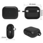 For AirPods Pro 3 Silicone Case Earphone Cover with Carabiner / Cleaning Pen