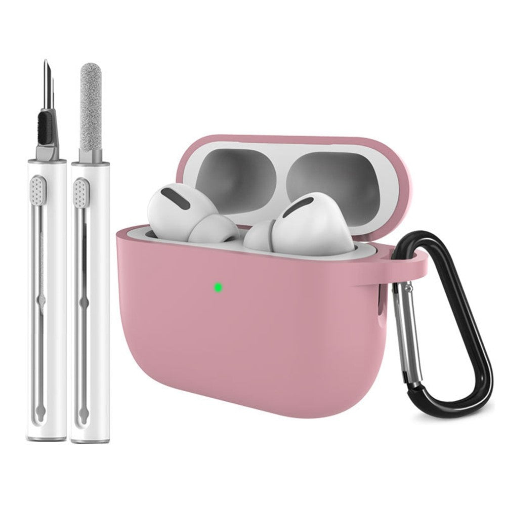 For AirPods Pro 3 Silicone Case Earphone Cover with Carabiner / Cleaning Pen