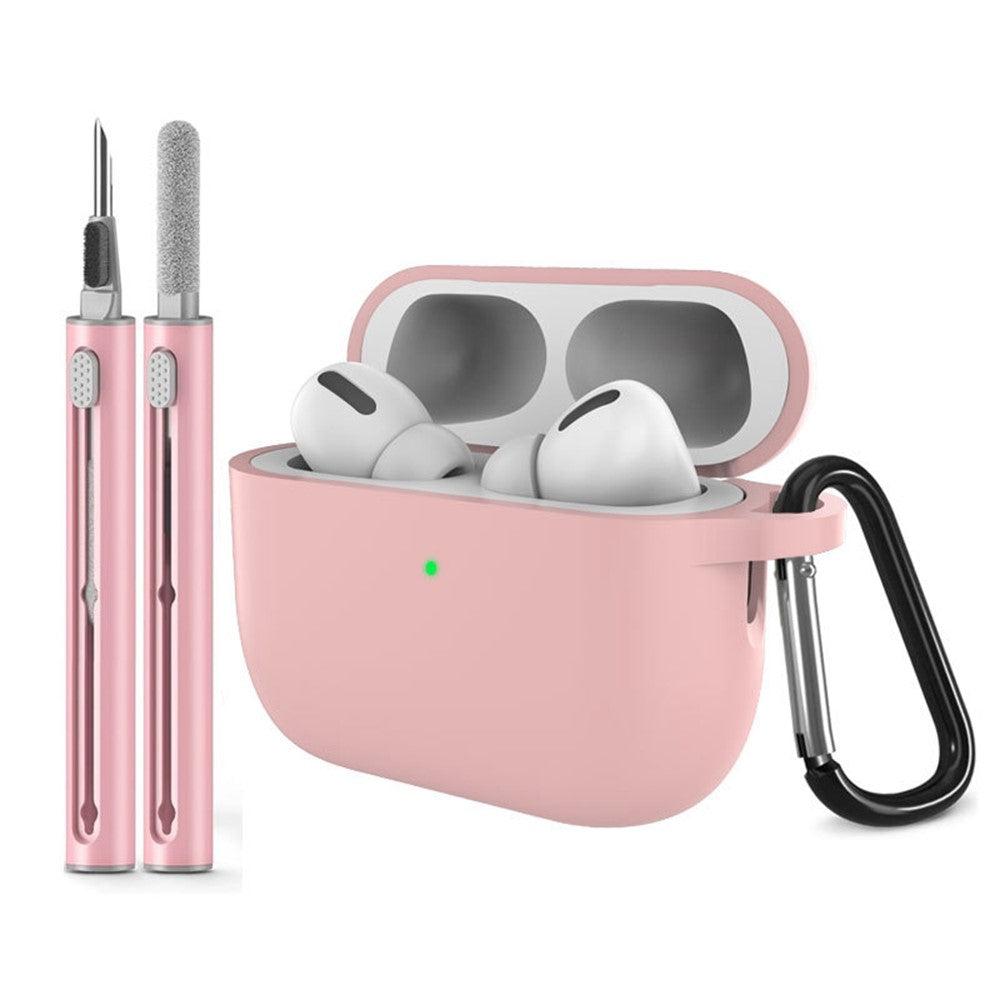 For AirPods Pro 3 Silicone Case Earphone Cover with Carabiner / Cleaning Pen