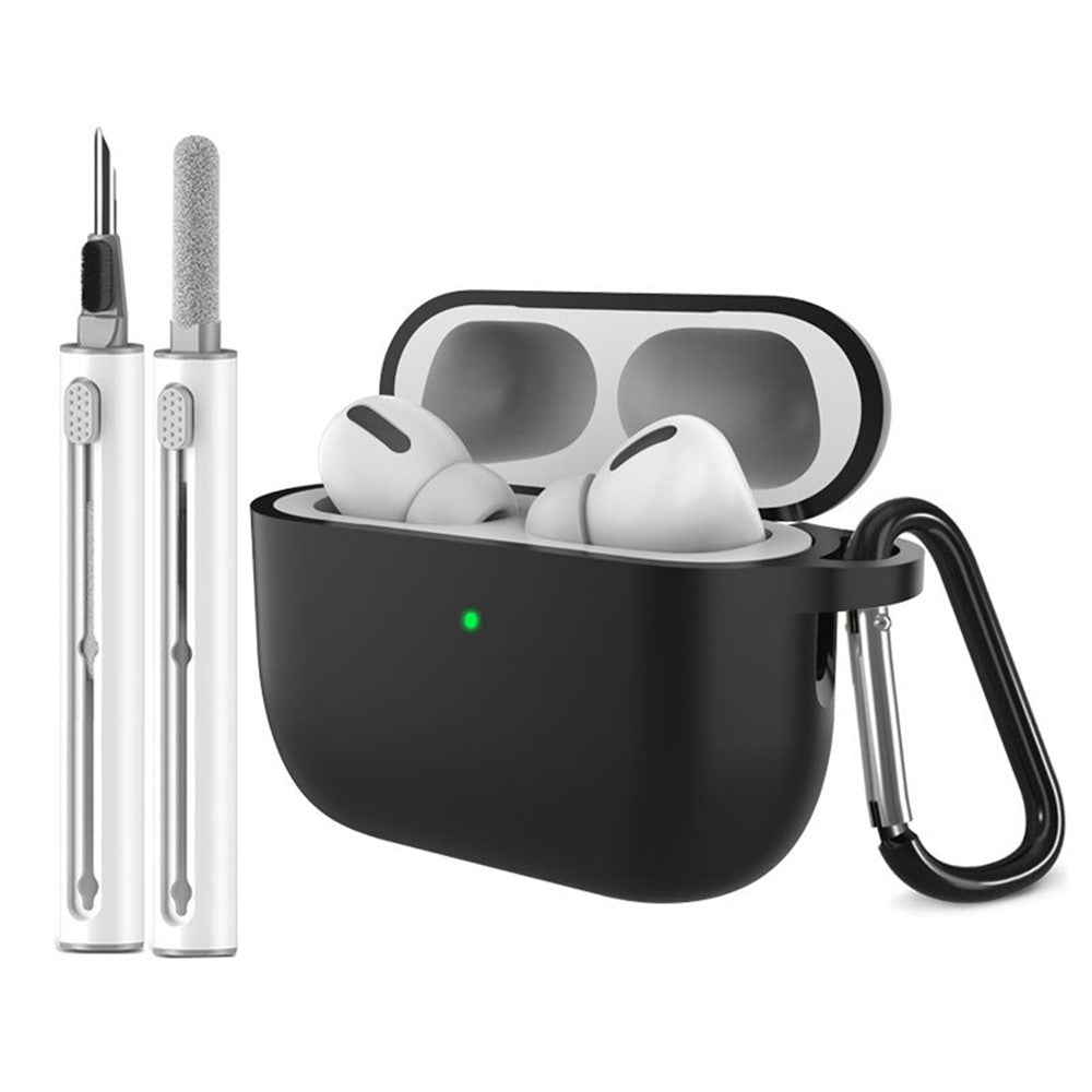 For AirPods Pro 3 Silicone Case Earphone Cover with Carabiner / Cleaning Pen