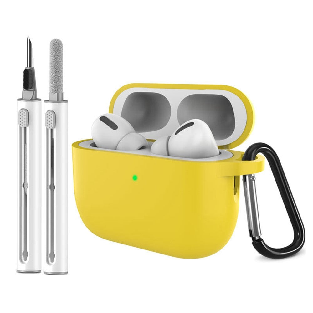 For AirPods Pro 3 Silicone Case Earphone Cover with Carabiner / Cleaning Pen