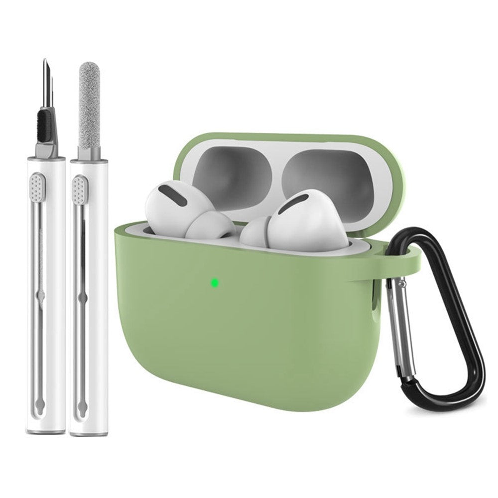For AirPods Pro 3 Silicone Case Earphone Cover with Carabiner / Cleaning Pen