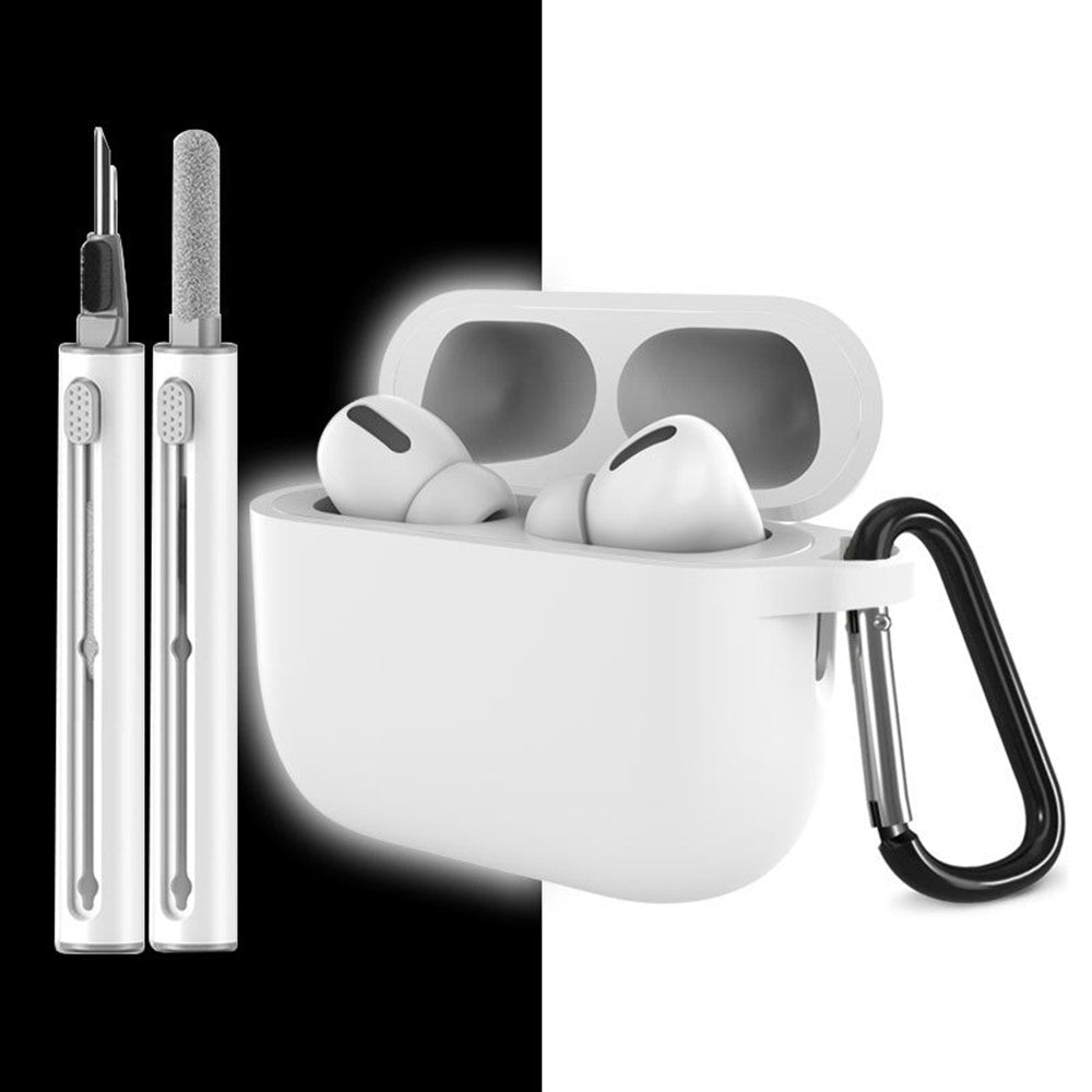 For AirPods Pro 3 Silicone Case Earphone Cover with Carabiner / Cleaning Pen