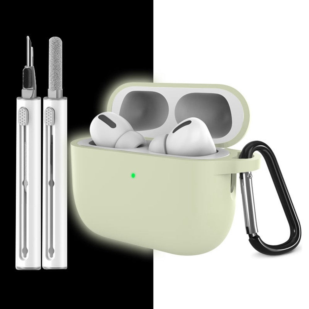For AirPods Pro 3 Silicone Case Earphone Cover with Carabiner / Cleaning Pen