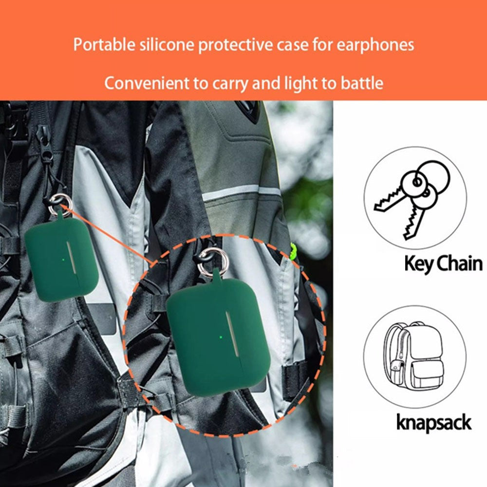 For AirPods Pro 3 Wireless Earbuds Silicone Protective Case with Keychain Shockproof & Anti-Scratch Cover