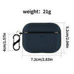 Til AirPods Pro 3 beskyttelsesetui Nylon vandtæt øretelefoncover med hængespænde