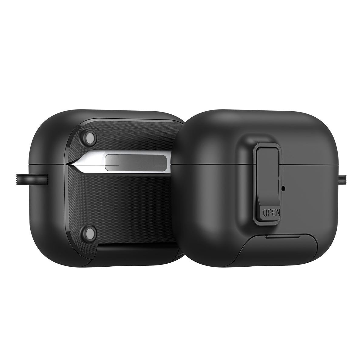 DUX DUCIS Til AirPods Pro 3 Høretelefoncover PECQ Serie Multi-vinkel Stander PC+TPU Cover med Krog