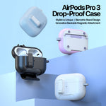 DUX DUCIS Til AirPods Pro 3 Høretelefoncover PECQ Serie Multi-vinkel Stander PC+TPU Cover med Krog