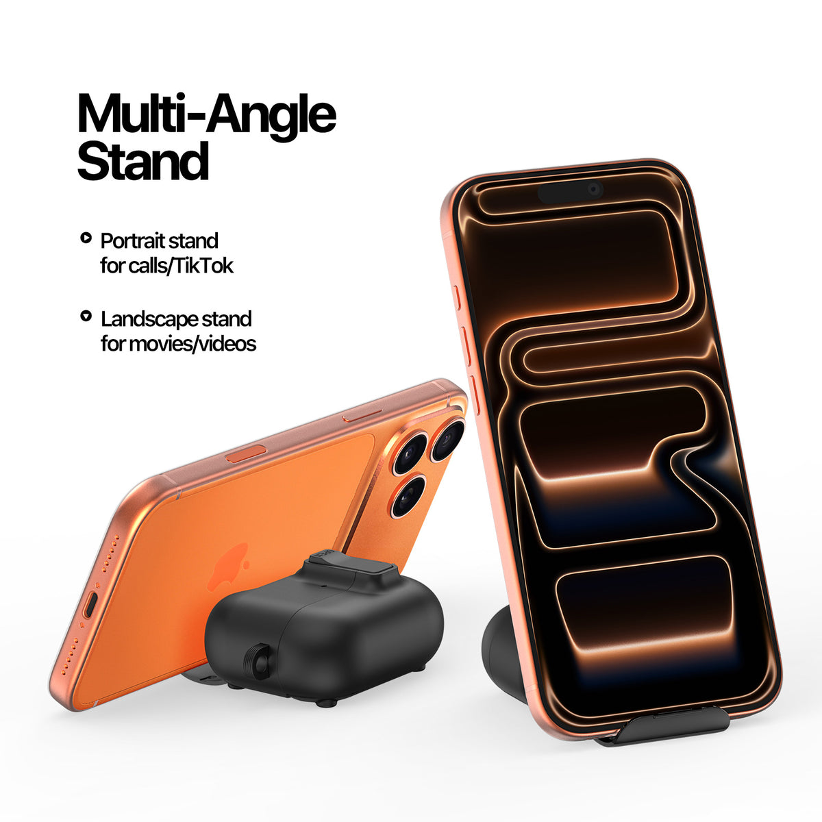 DUX DUCIS Til AirPods Pro 3 Høretelefoncover PECQ Serie Multi-vinkel Stander PC+TPU Cover med Krog