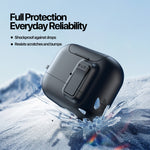 DUX DUCIS Til AirPods Pro 3 Høretelefoncover PECQ Serie Multi-vinkel Stander PC+TPU Cover med Krog