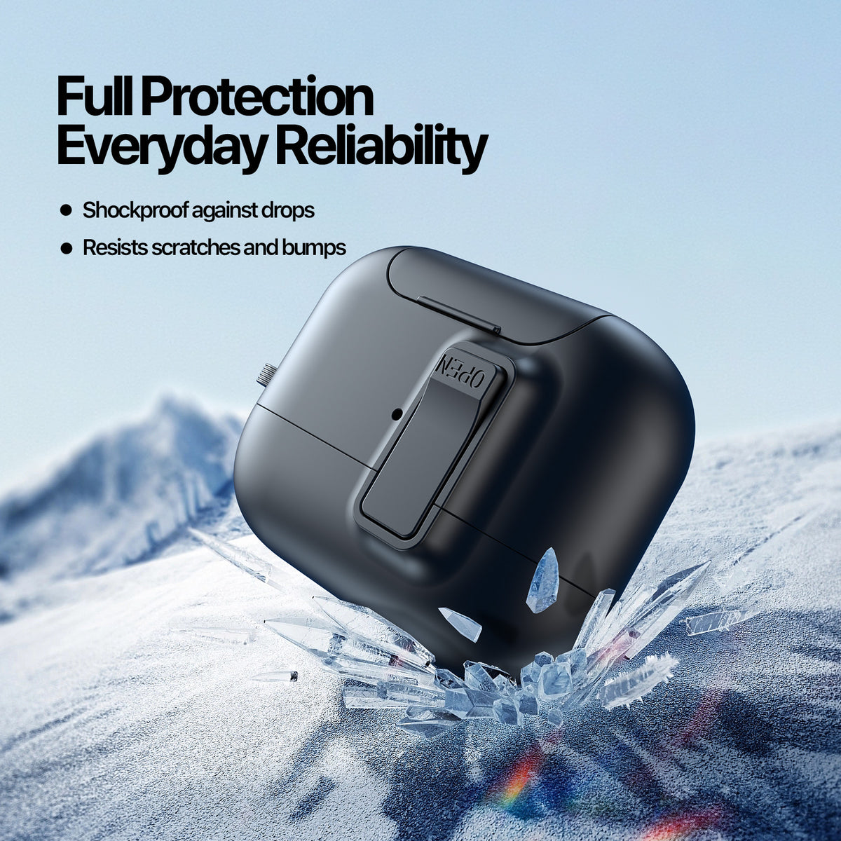 DUX DUCIS Til AirPods Pro 3 Høretelefoncover PECQ Serie Multi-vinkel Stander PC+TPU Cover med Krog