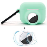 2 in 1 Silicone Cover for AirPods Pro 3 / AirTag Protective Case with Front / Back Screen Protector