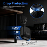 For AirPods Pro 3 Case with Stand Dual Color Texture TPU + PC Earphone Cover with Lock Buckle and Carabiner