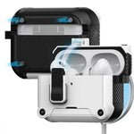 Til AirPods Pro 3 Høretelefoncover med lås, telefonholder og magnetisk, automatisk lås