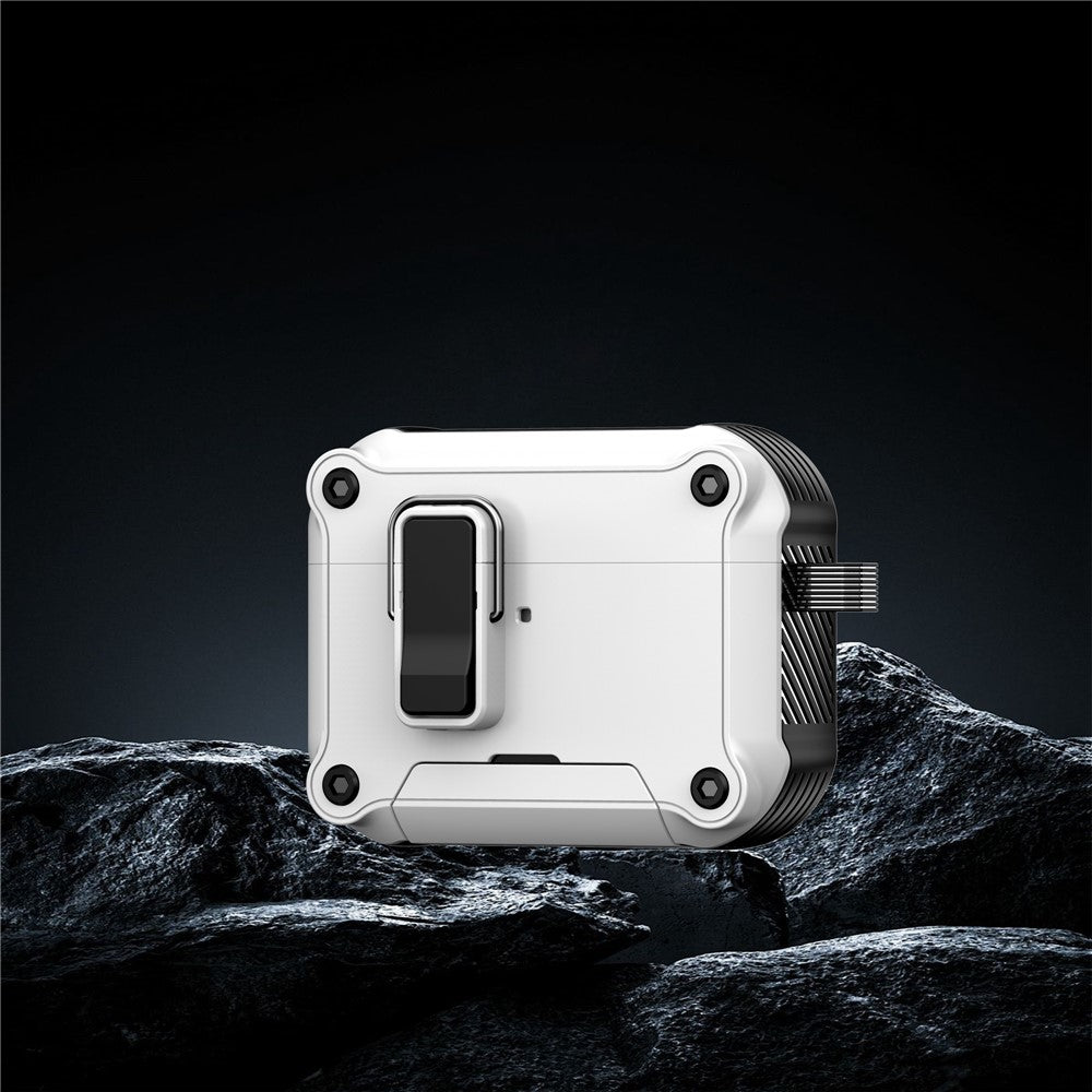 Til AirPods Pro 3 Høretelefoncover med lås, telefonholder og magnetisk, automatisk lås