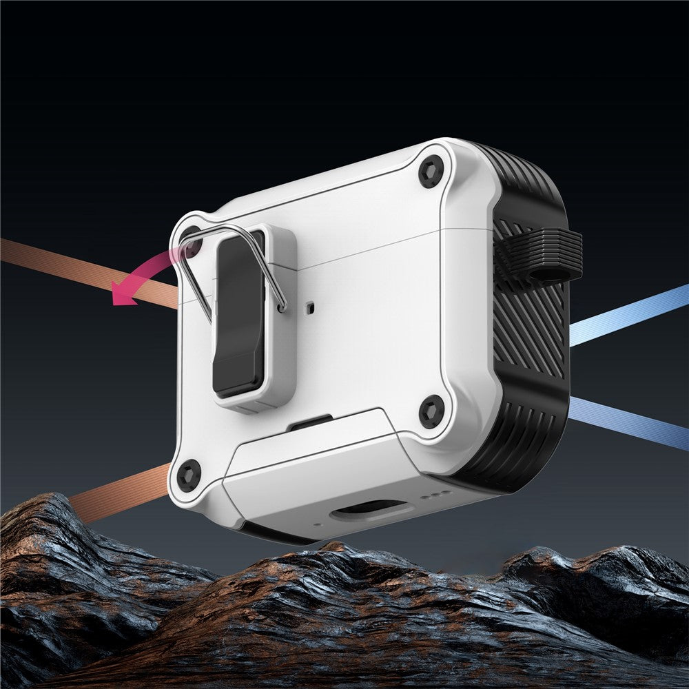 Til AirPods Pro 3 Høretelefoncover med lås, telefonholder og magnetisk, automatisk lås