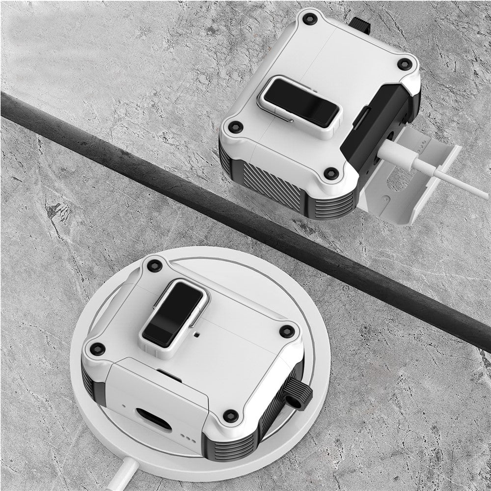 Til AirPods Pro 3 Høretelefoncover med lås, telefonholder og magnetisk, automatisk lås