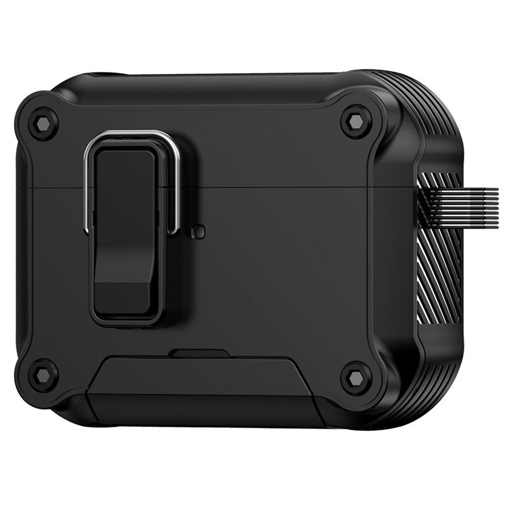 Til AirPods Pro 3 Høretelefoncover med lås, telefonholder og magnetisk, automatisk lås