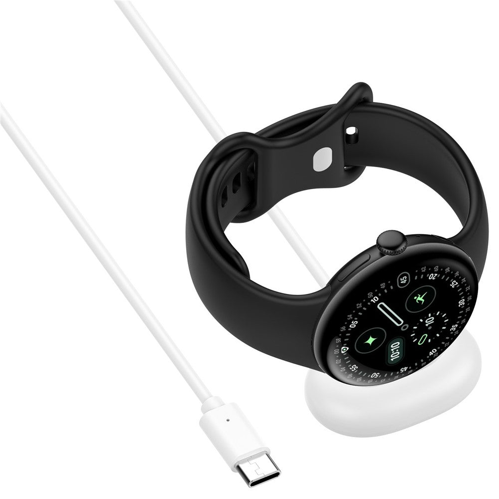For Google Pixel Watch 4 45mm / 41mm Type-C Magnetic Watch Charger with 1m Charging Cable