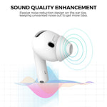 AHASTYLE PT66-4 1 Pair For AirPods 4 Silicone Ear Tips Anti-slip Noise Isolation Ear Covers