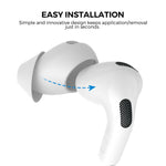 AHASTYLE PT66-4 1 Pair For AirPods 4 Silicone Ear Tips Anti-slip Noise Isolation Ear Covers