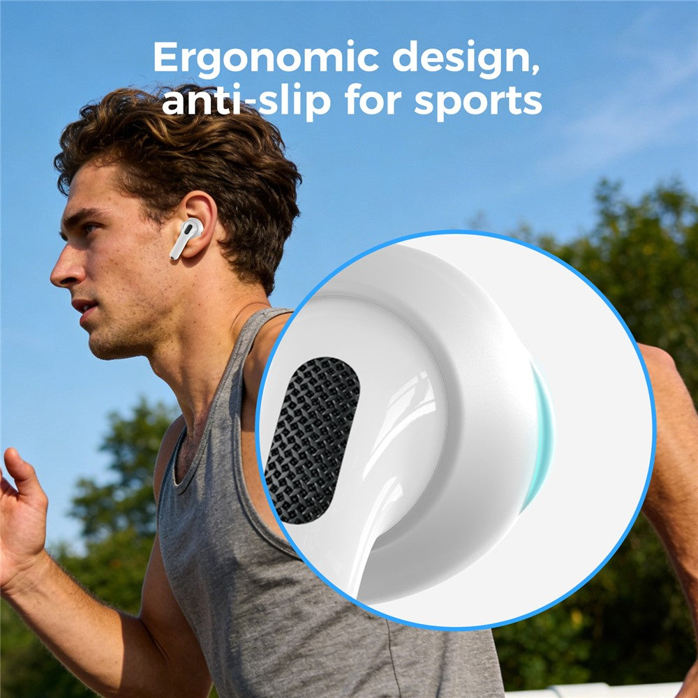 AHASTYLE PT66-4 1 Pair For AirPods 4 Silicone Ear Tips Anti-slip Noise Isolation Ear Covers