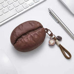 For AirPods Pro 2 / AirPods Pro Silicone Case Coffee Bean Protective Cover with Pendant Keychain