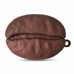 For AirPods Pro 2 / AirPods Pro Silicone Case Coffee Bean Protective Cover with Pendant Keychain