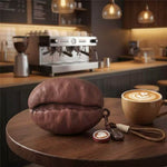 Til AirPods Pro 3 Silikoneetui Kaffebønne Beskyttelsescover med Vedhæng Nøglering