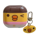 For AirPods 4 Protective Case Cute Chicken TPU Anti-drop Wireless Earphone Cover with Pendant Keychain
