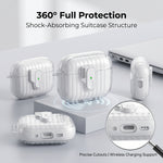 Til AirPods Pro 2 TPU Cover Skal Skridsikkert Tekstureret One-Click Switch Høretelefon Beskyttelsescover