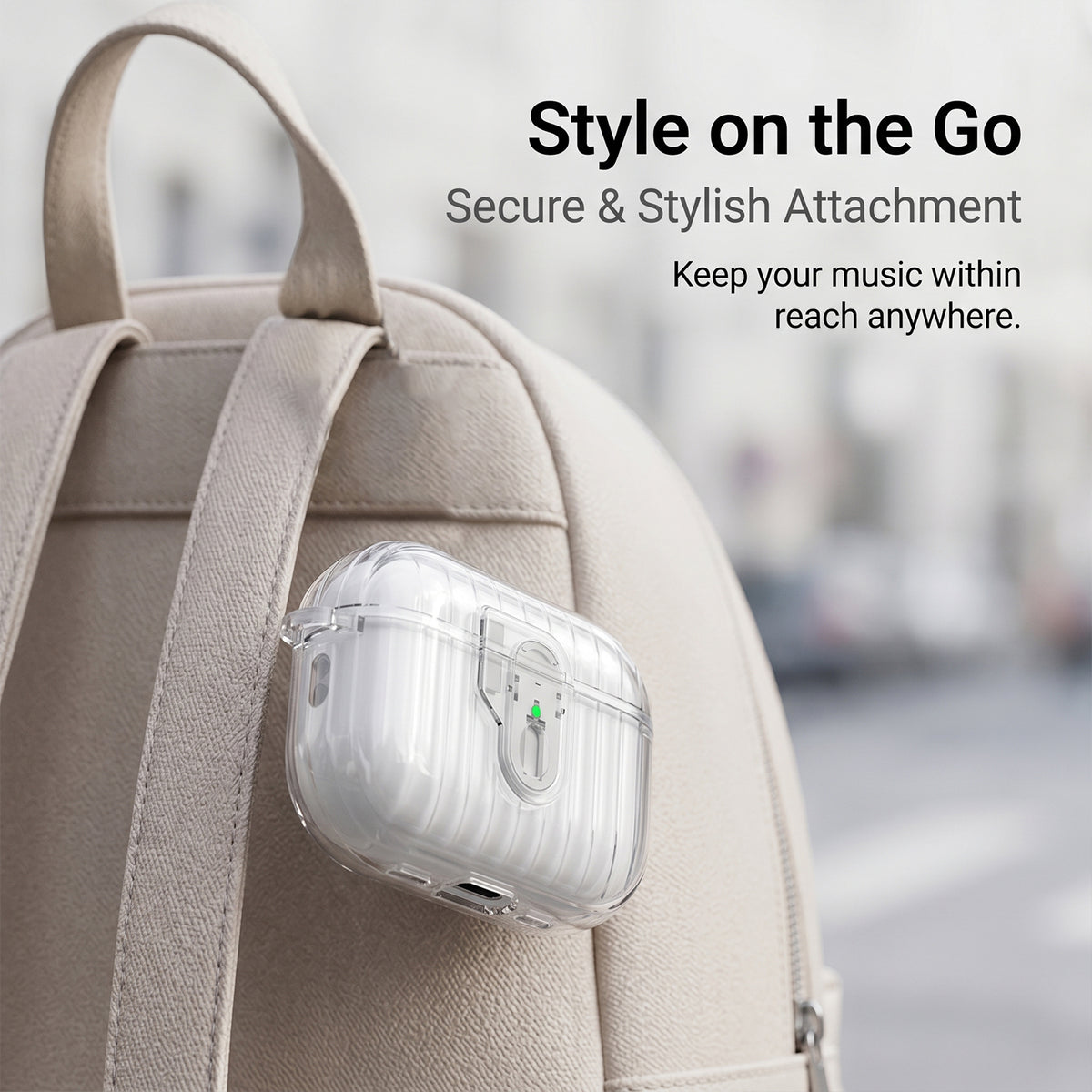 Til AirPods Pro 2 TPU Cover Skal Skridsikkert Tekstureret One-Click Switch Høretelefon Beskyttelsescover