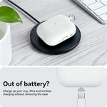 AHASTYLE WG184 for AirPods Pro 3 Case Split Design Thickened Silicone Earphone Cover with Carabiner + Cleaning Pen Kit