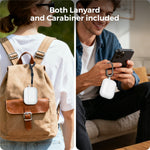 AHASTYLE WG184 for AirPods Pro 3 Case Split Design Thickened Silicone Earphone Cover with Carabiner + Cleaning Pen Kit