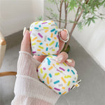 For Apple AirPods Pro 2 / Pro Silicone Case Rainbow Stripes Soft Protective Cover with Ring Buckle