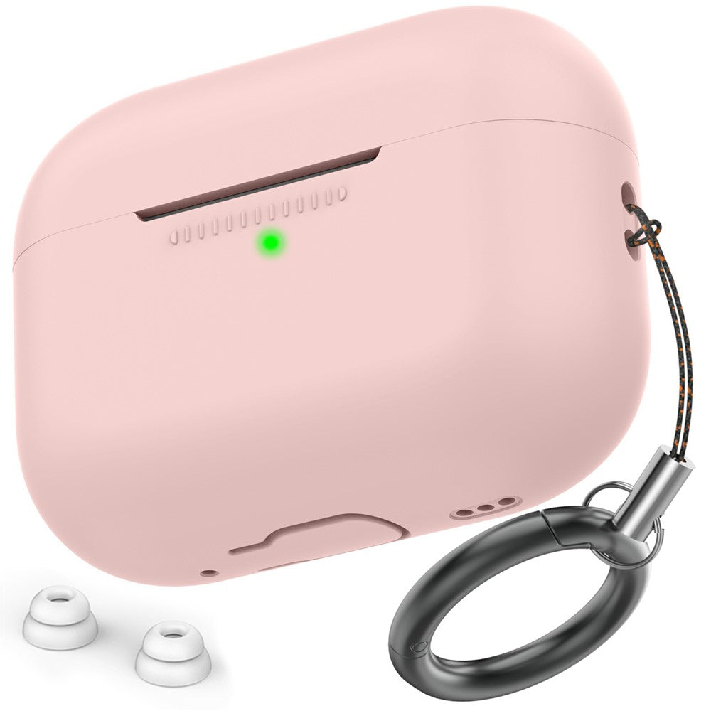 AHASTYLE til AirPods Pro 2 / AirPods Pro Silikonecover Beskyttelsescover med iP (5-14) Støvtæt Stik + 2 stk. Udskiftelige ørepropper (Størrelse M)