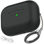 AHASTYLE til AirPods Pro 2 / AirPods Pro Silikonecover Beskyttelsescover med iP (5-14) Støvtæt Stik + 2 stk. Udskiftelige ørepropper (Størrelse M)