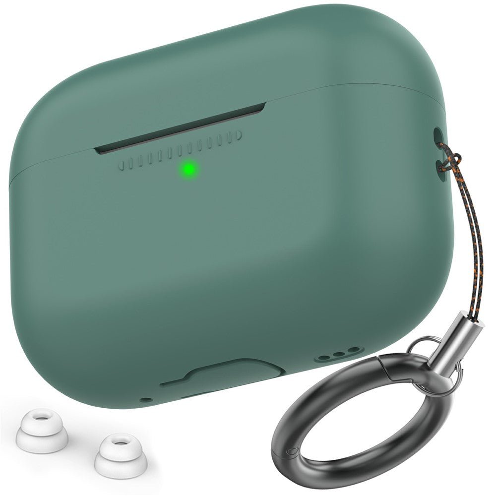AHASTYLE til AirPods Pro 2 / AirPods Pro Silikonecover Beskyttelsescover med iP (5-14) Støvtæt Stik + 2 stk. Udskiftelige ørepropper (Størrelse M)