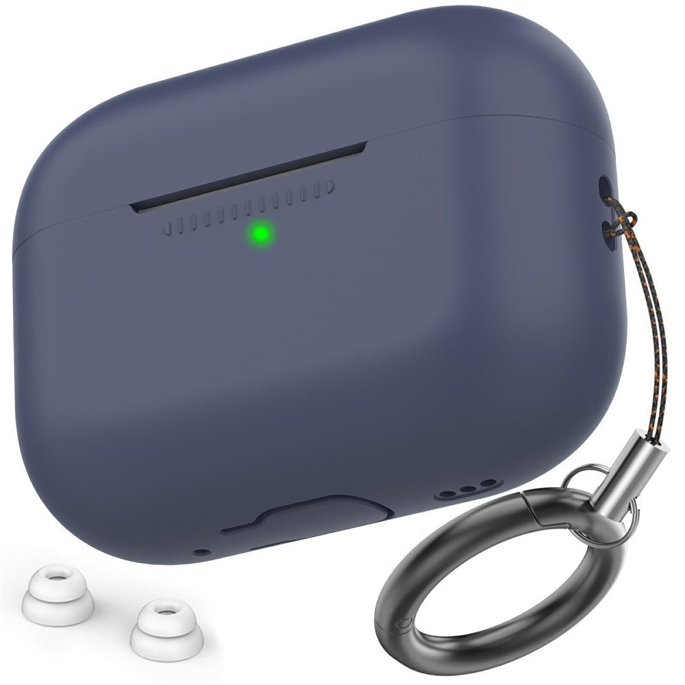 AHASTYLE til AirPods Pro 2 / AirPods Pro Silikonecover Beskyttelsescover med iP (5-14) Støvtæt Stik + 2 stk. Udskiftelige ørepropper (Størrelse M)