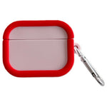 Silicone Case for Apple AirPods 4 Charging Case Macaron Color Blocking Protective Cover with Metal Carabiner