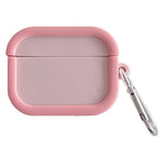 Silicone Case for Apple AirPods 4 Charging Case Macaron Color Blocking Protective Cover with Metal Carabiner