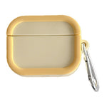 Silicone Case for Apple AirPods 4 Charging Case Macaron Color Blocking Protective Cover with Metal Carabiner