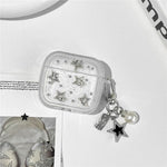 TPU Case for Apple AirPods 3 Glitter Star Protective Cover with Metal Chain Pendant
