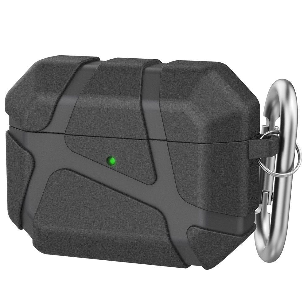 AHASTYLE JY25 til AirPods Pro 3 Cover Ridsefast Beskyttelsesetui i TPU med Karabinhage